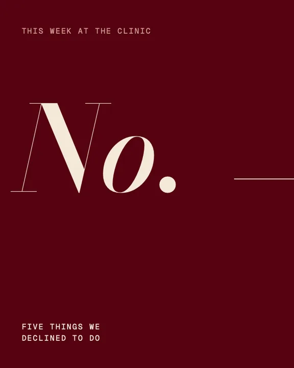 We Said No
